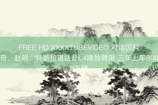 FREE HD XXXXTUBEVIDEO 对话沉科技印奇、赵明：特斯拉道路是L4唯独聘用 三年上车800万辆